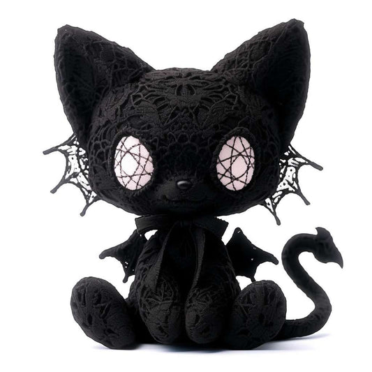 Scared Black Emo Cat Stuffed Animal