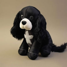 Black British Springer Spaniel Dog Plush Stuffed Toy