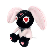 Black and pink scary rabbit plush stuffed animal stuffed animal this