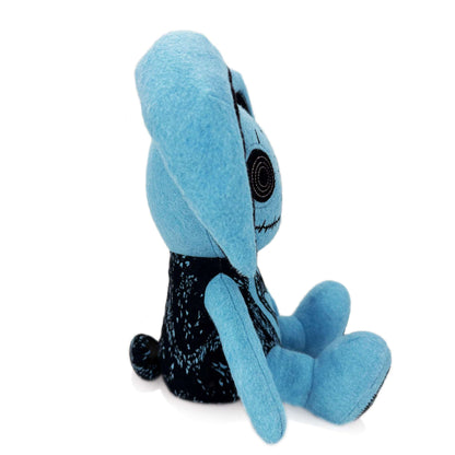 Blue Rabbit Plush Toy Side