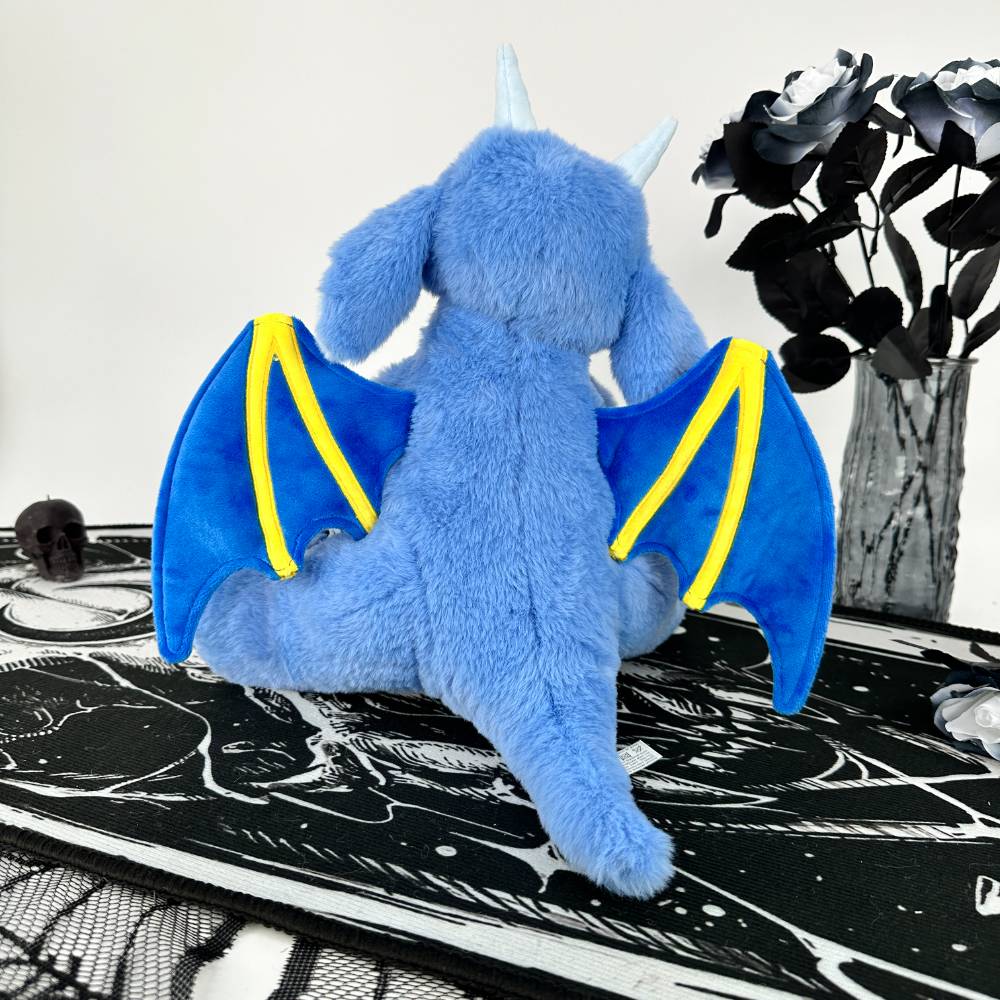 Emo Style Blue Baby Dragon Plush Toy