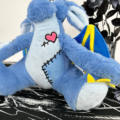 Emo Style Blue Baby Dragon Plush Toy