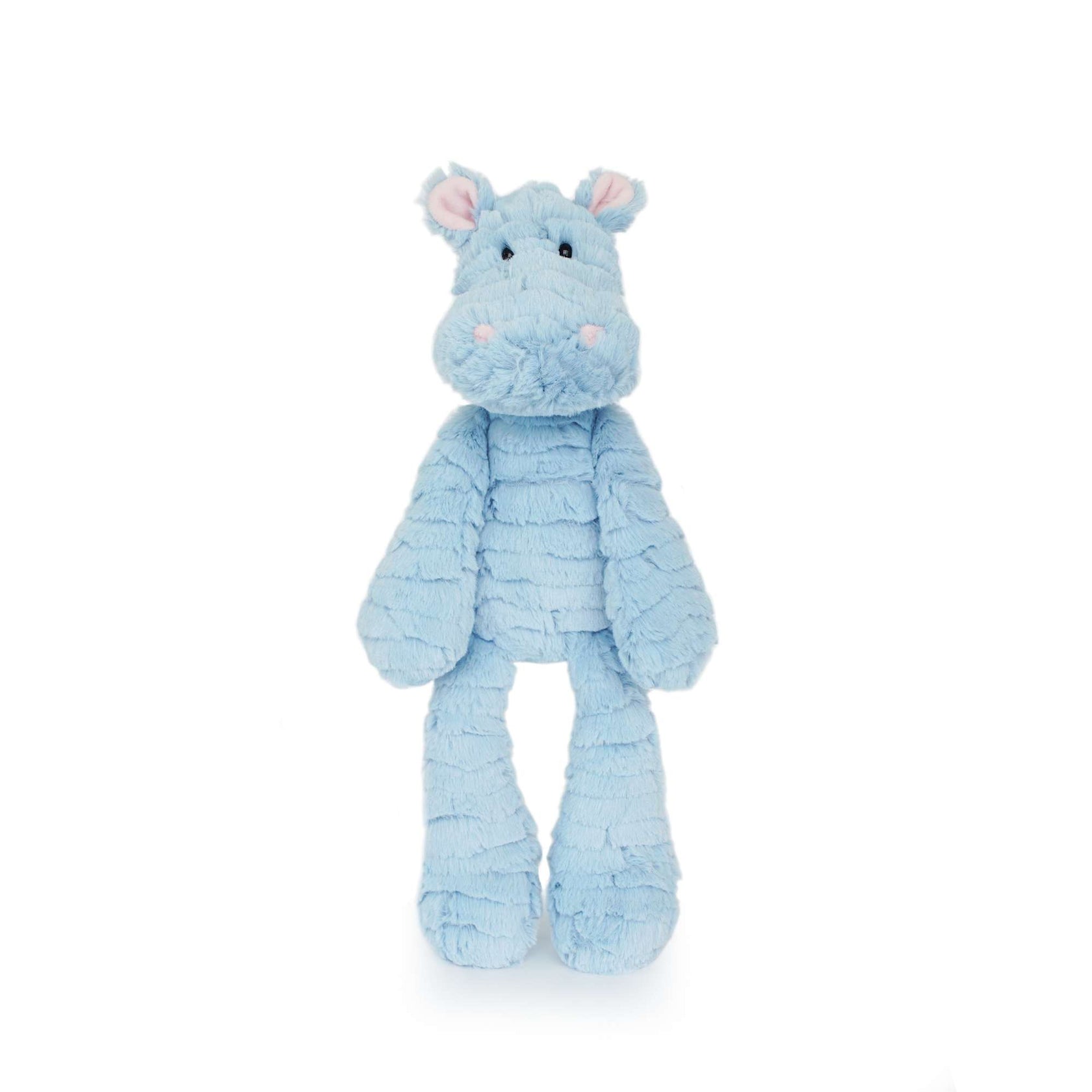 Blue Hippo And Grey Raccoon Friends Stuffed Animal Plush Toy