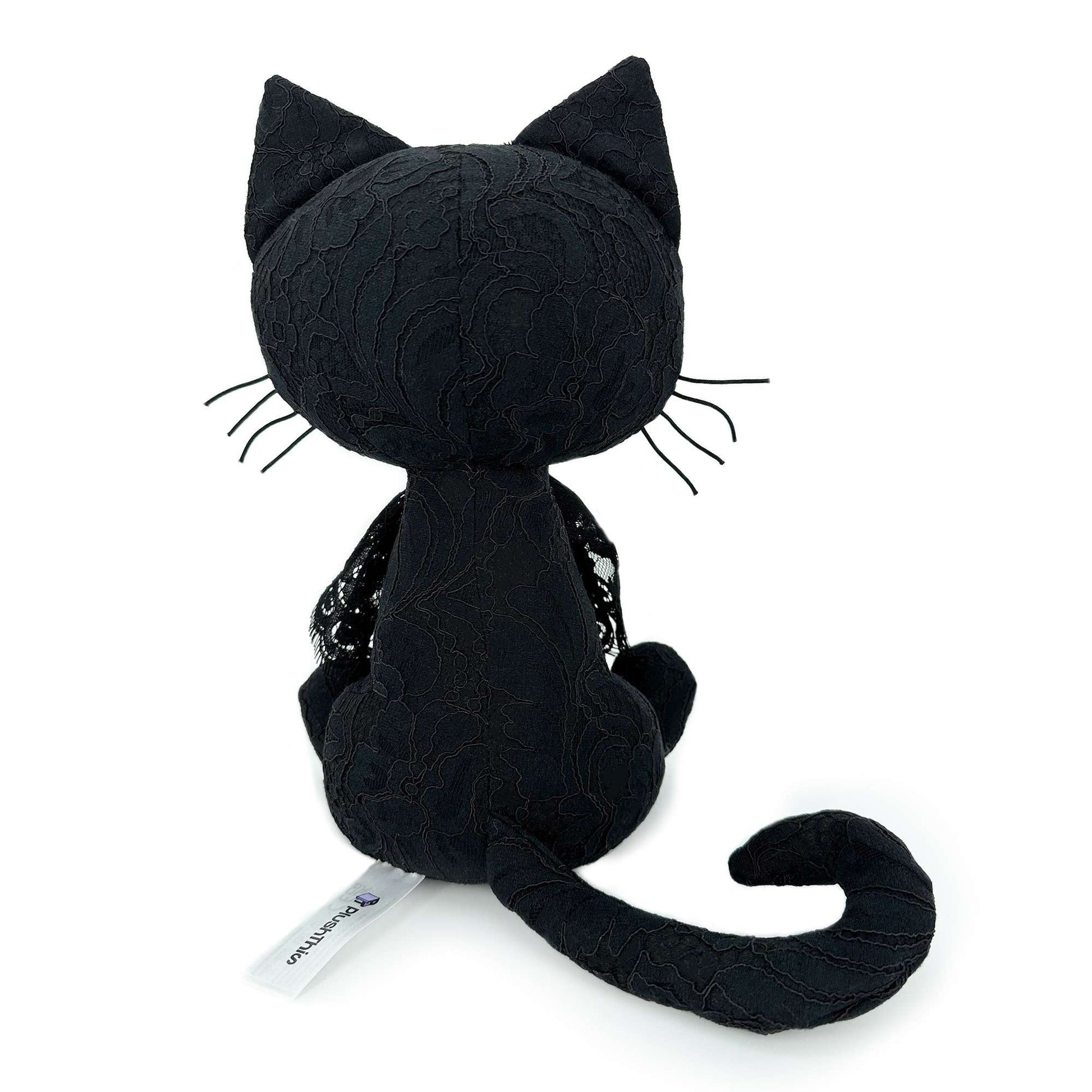 Bombay Black Cat stuffed animal back view