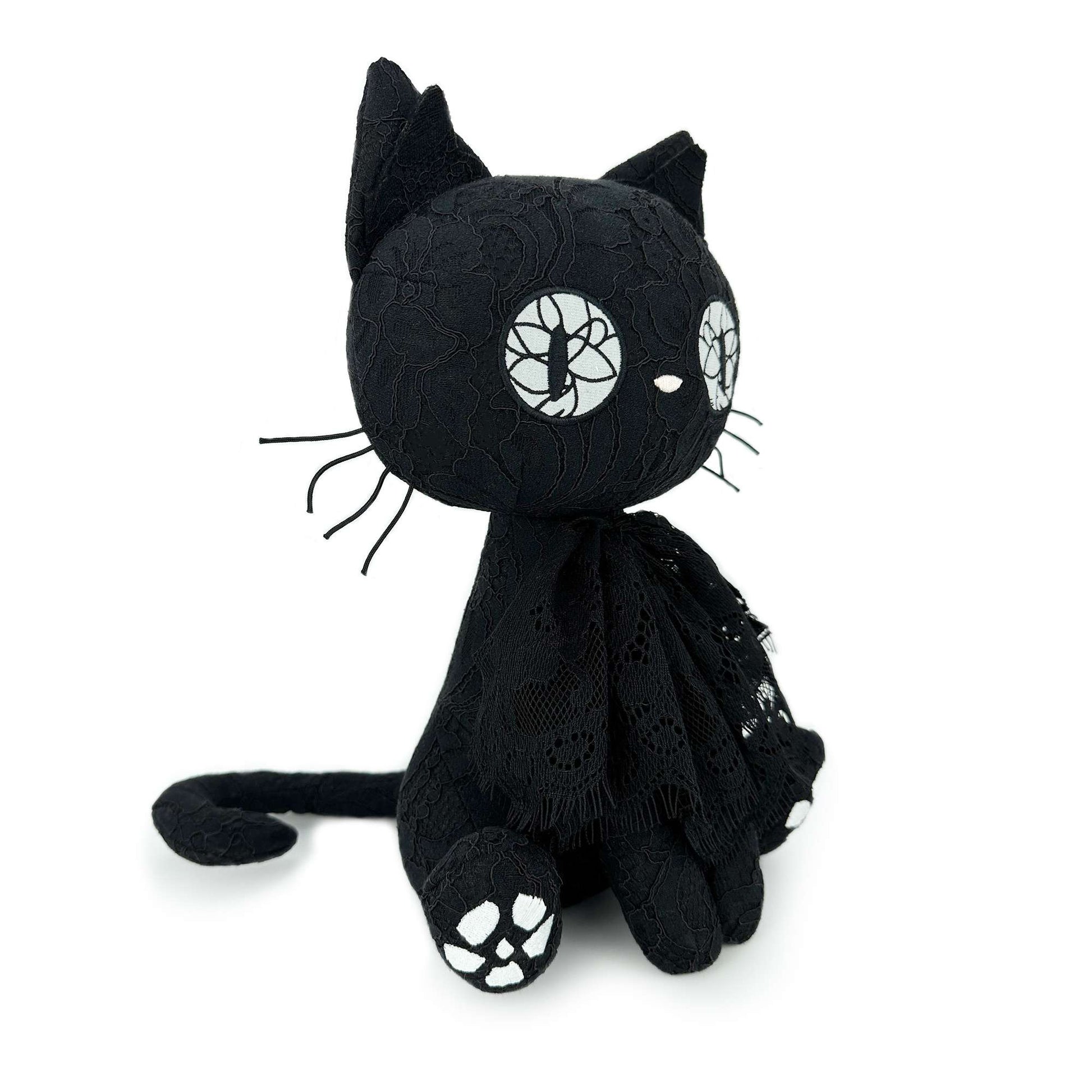 Bombay Black Cat stuffed animal side view
