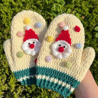 Christmas Gloves Crochet DIY Kit 