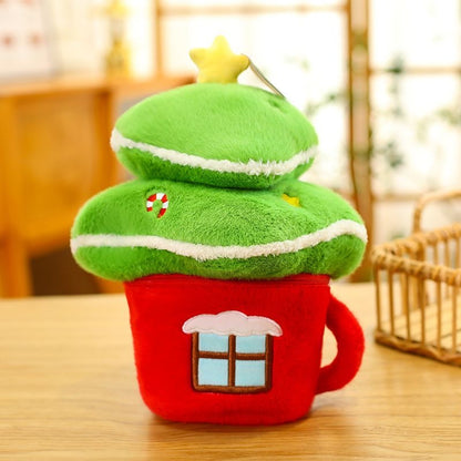 Christmas Santa and Tree Plush Set