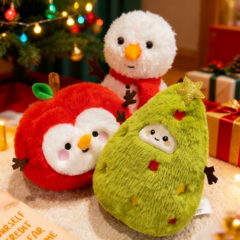 Christmas Mini Round Plush Set