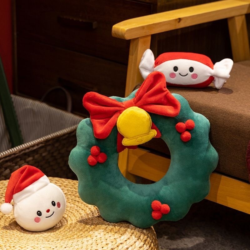 Festive Christmas Decor Plush Set