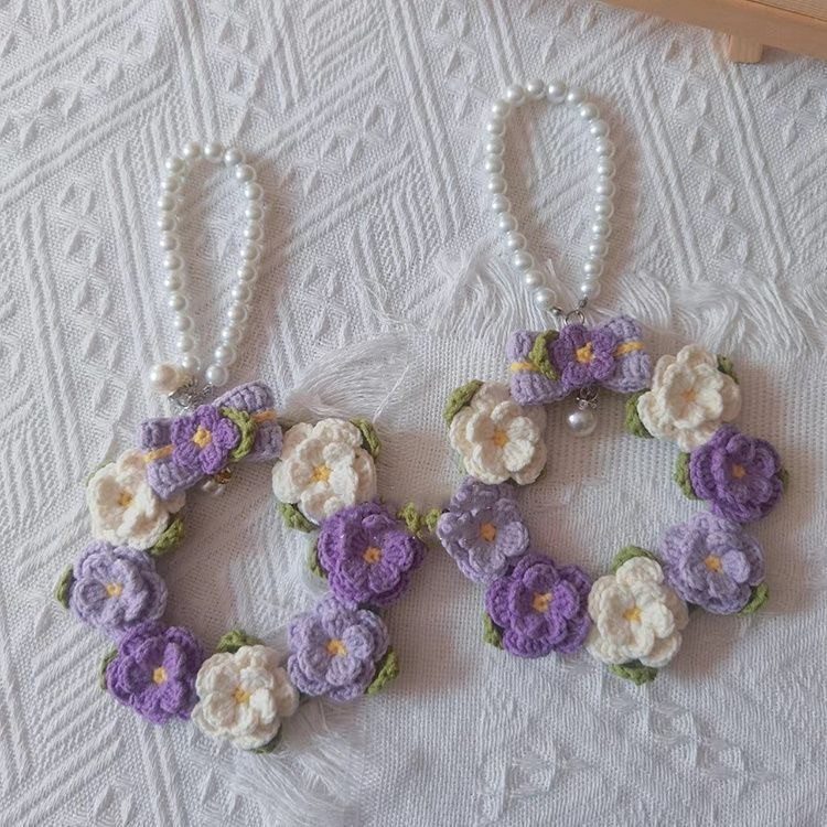 Colorful Wreath Penants Crochet DIY Kit