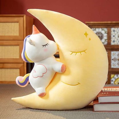 Cresent Kawaii Unicorn Pillow