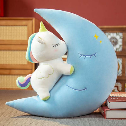 Cresent Kawaii Unicorn Pillow