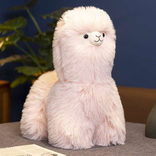 Cute Pink Alpaca Stuffed Animal