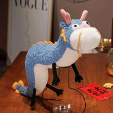 Cute Blue Chinese Dragon stuffed animal