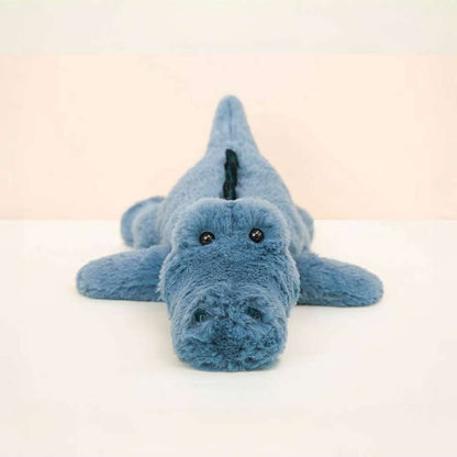 Cute Blue Crocodile Stuffed Animal