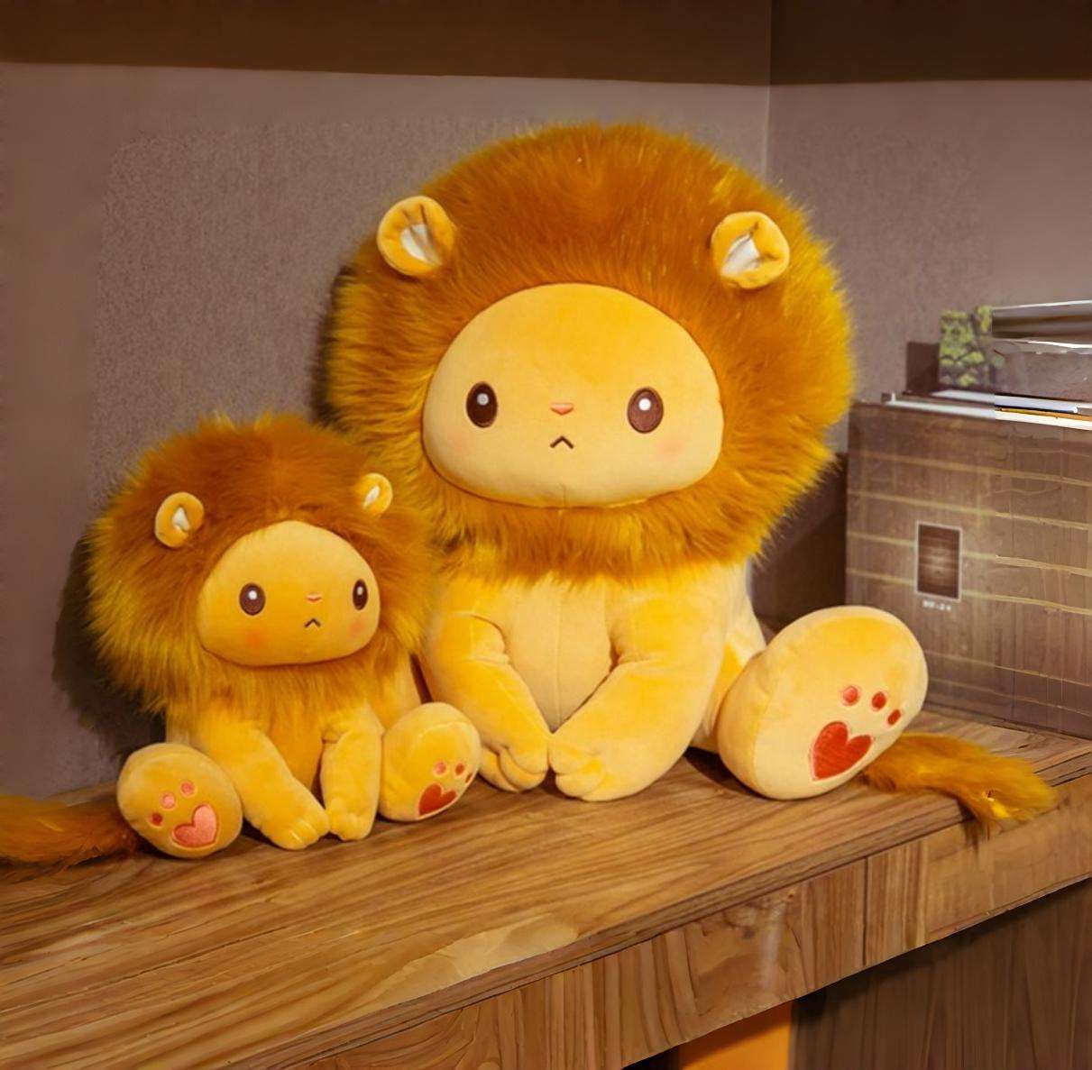 Cute Cartoon Lion Stuffed Animal