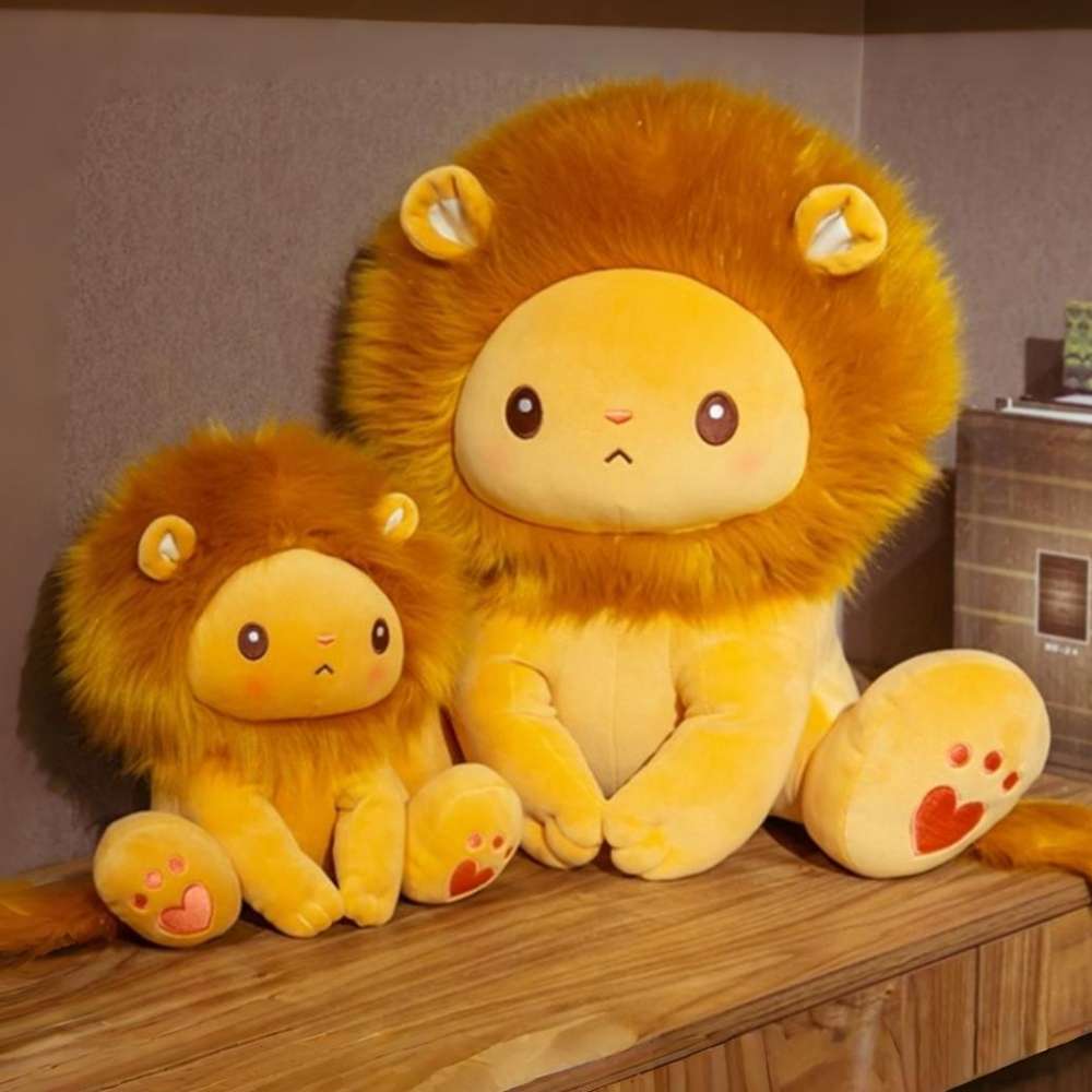 Cute Cartoon Lion Stuffed Animal