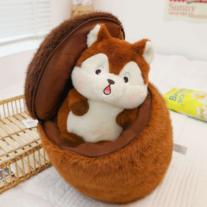 Cute Chubby Cartoon Squirrel Stuffed Animal