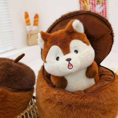 Cute Chubby Cartoon Squirrel Stuffed Animal