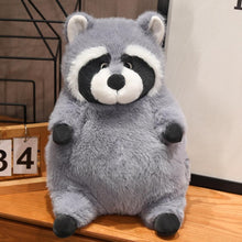 Cute Chunky Grey Raccoon Plush Toys