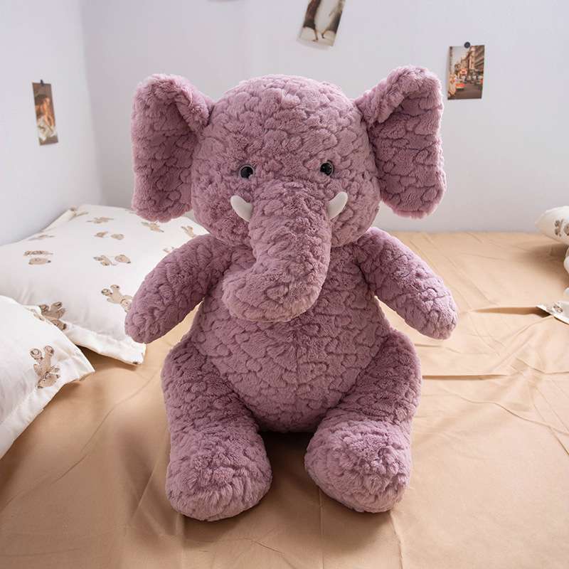 Cute Purple Elephant Plush Doll