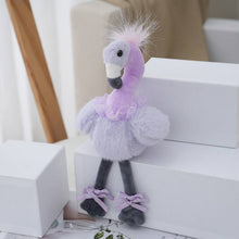 Cute Flamingo Plush Keychain