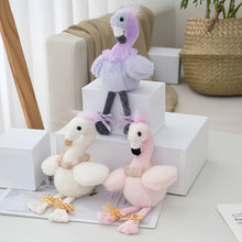 Cute Flamingo Plush Keychain