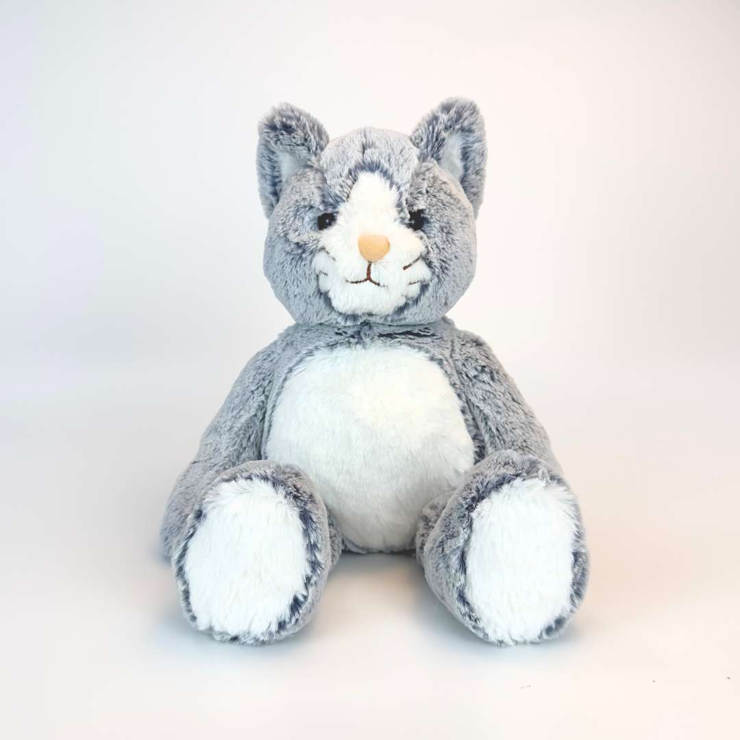 Cute Gray Cat Stuffed Animal