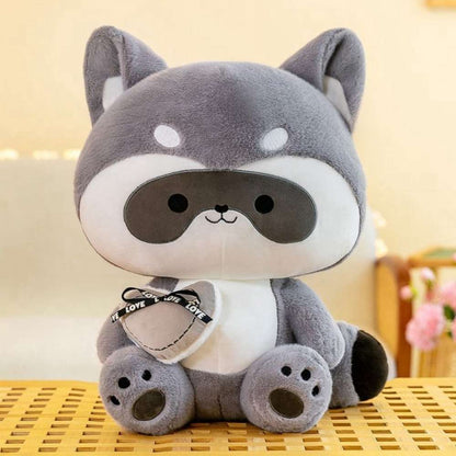 Cute Gray Raccoon Plush