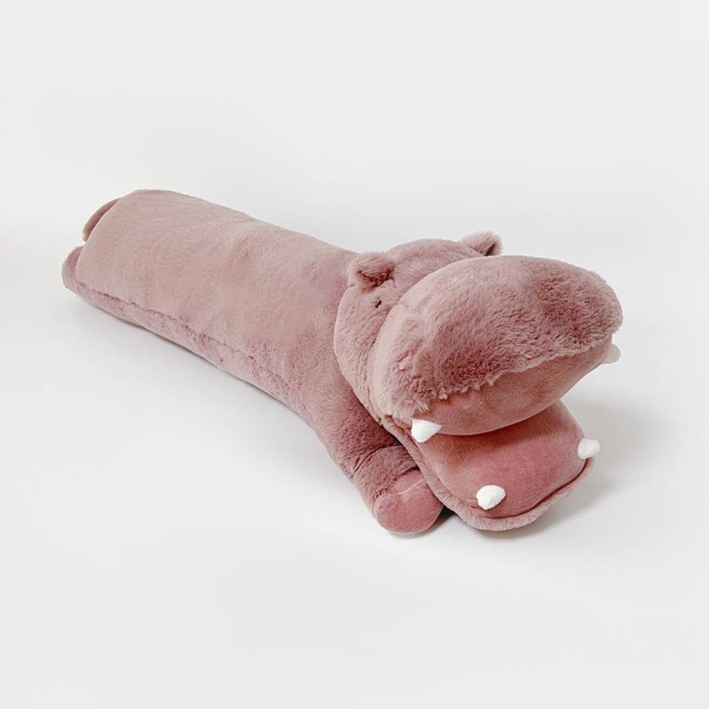 Cute Pink Hippo Giant Long Pillow 