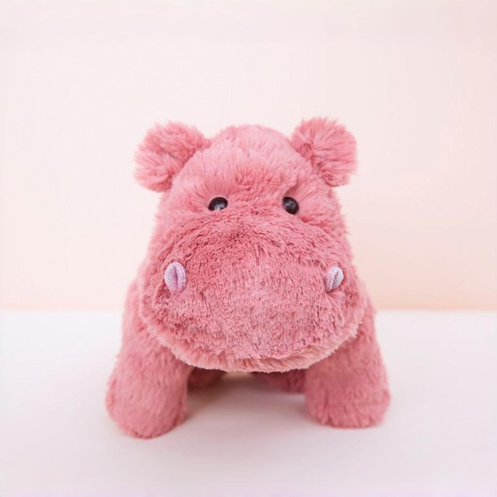 Cute Pink Hippo Plush