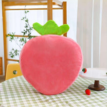 Cute Pink Strawberry Pillow Plush