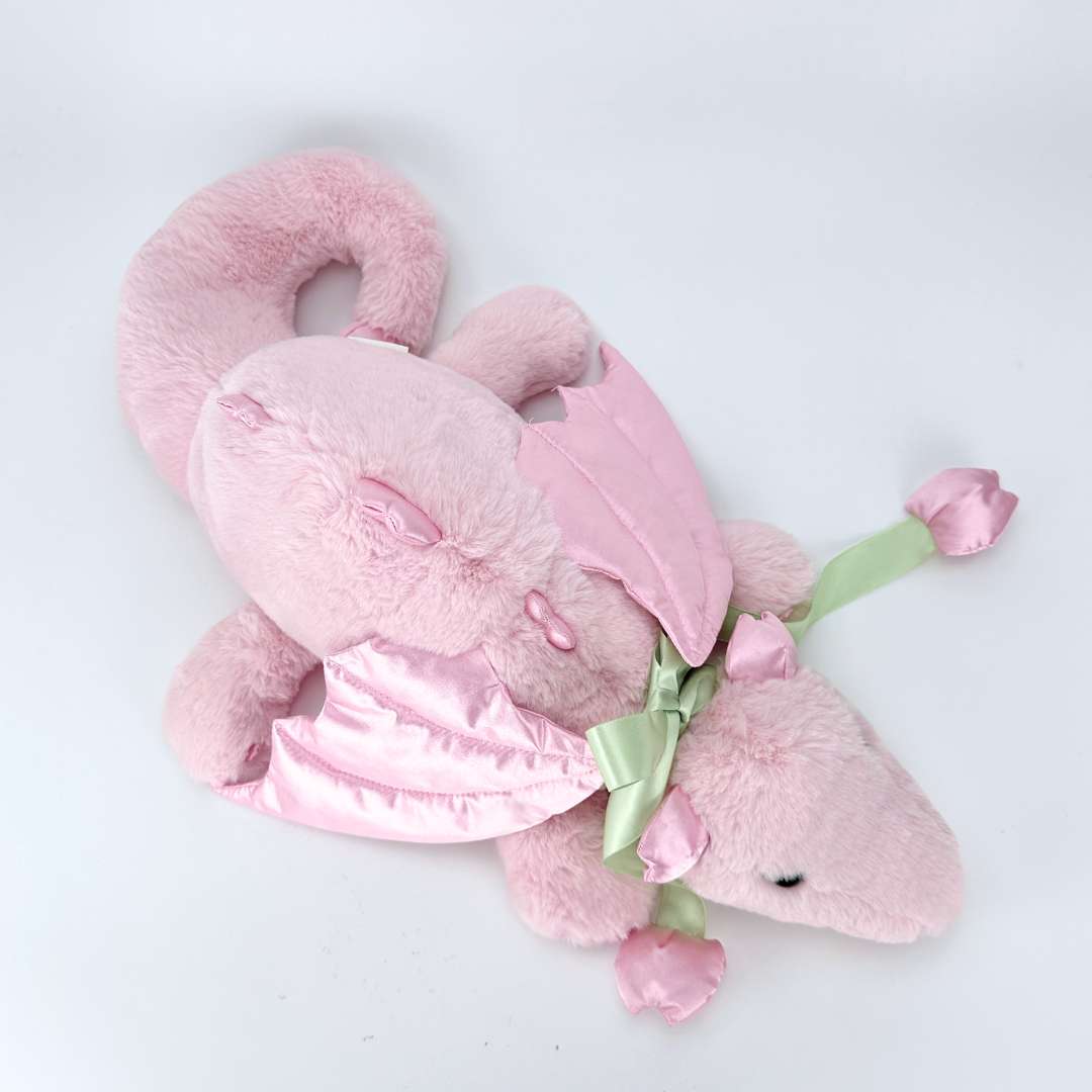 Cute Pink Tulip Dragon Plush