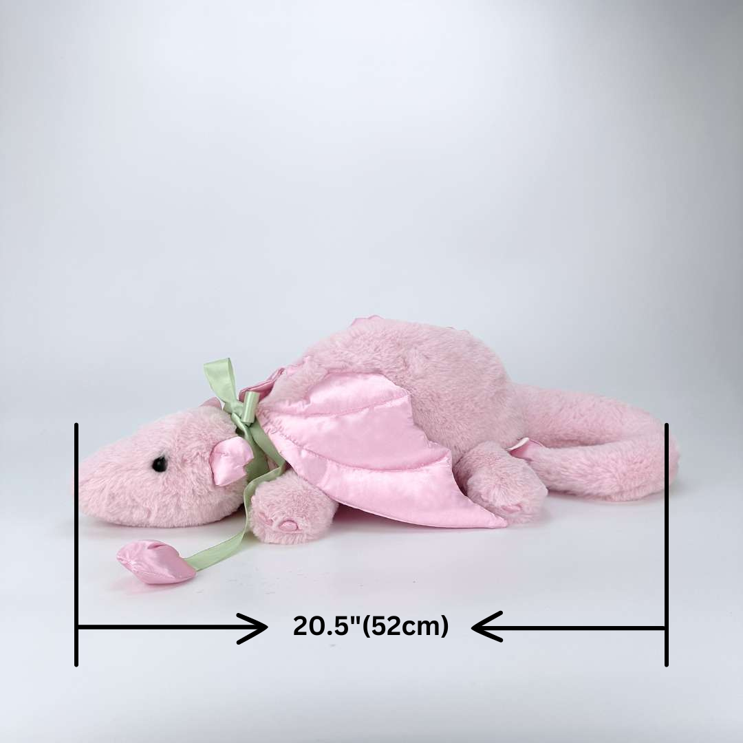 Cute Pink Tulip Dragon Plush