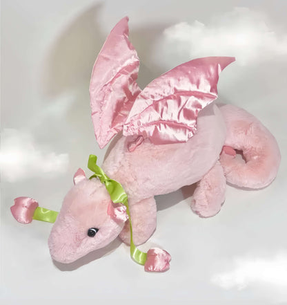 Cute Pink Tulip Dragon Plush