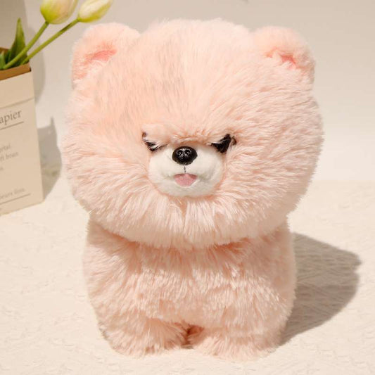 Cute Pink Pomeranian Puppy Plush