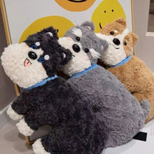 Cute Schnauzer Plush Pillow