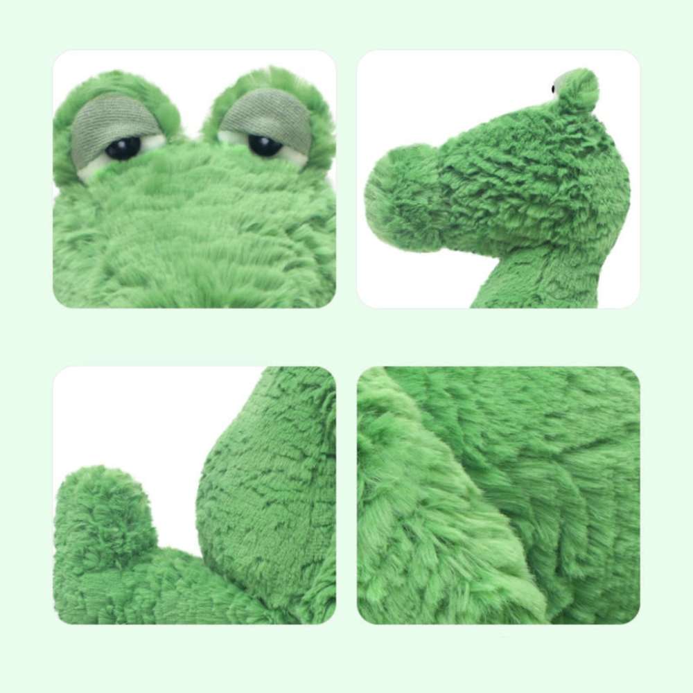 Cute Sleepy Green Crocodile Plush