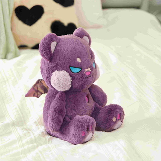 Cute Violet Bear Stuffed Animal