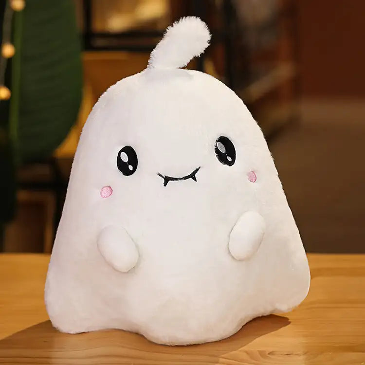 Cute White Grey Watery Eyed Ghost Stuffed Animal PlushThis Plushies Stuffed Animals