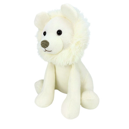 Cute White Lion Knitted Stuffed Animal
