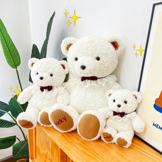 Cute White Teddy Bear Plush