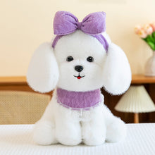 Cute White Teddy Dog Plush Toy