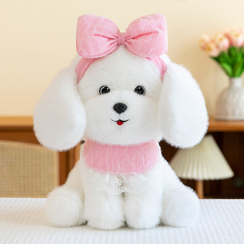 White Poodle Stuffed Poodle Dog Toy Poodle White Fluffy Dog