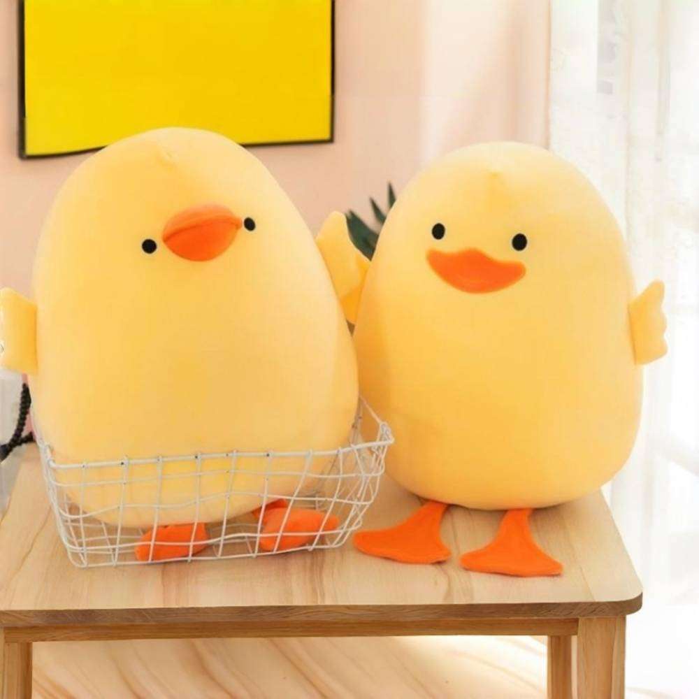 Cute Yellow Cartoon Duck Stuffed Animal