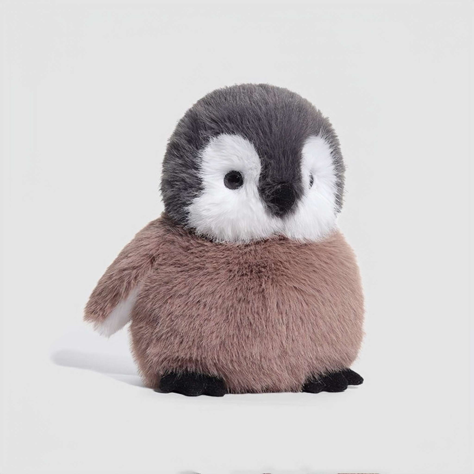 Cute White and Grey Penguin Stuffed Animal, image size:1920x1920