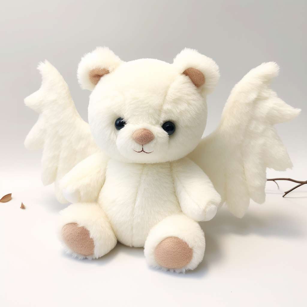 white angel teddy bear PlushThis