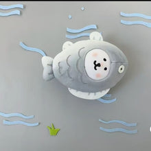 Cute Fish-Shaped Bear Plush Keychain