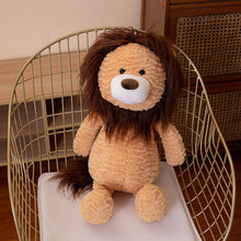 Cute Pink And Brown Lion Stuffed Animal