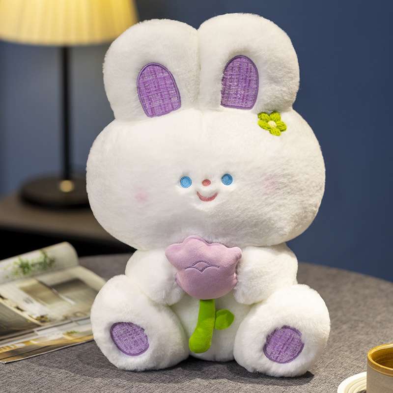 Cute Happy Bunny Stuffed Animal